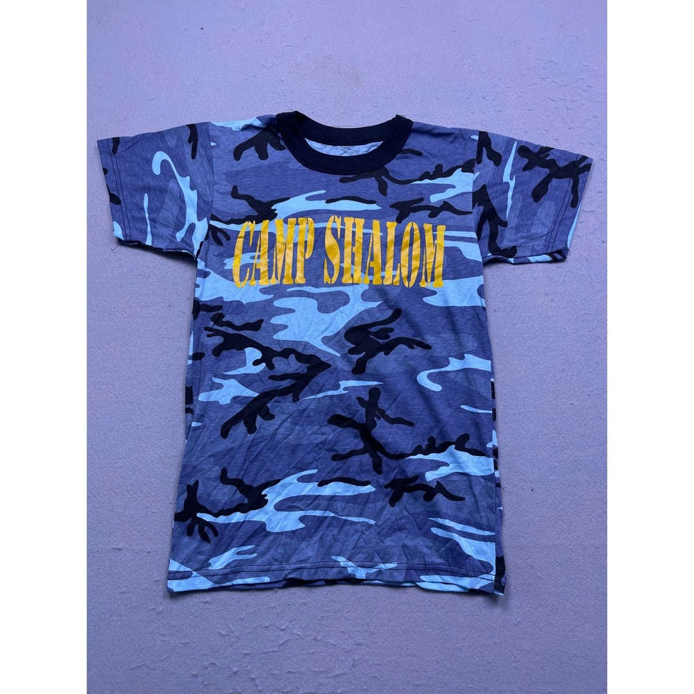 Rothco Kids T-Shirt Cotton Poly Blue Camo Graphic Large Boys